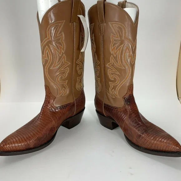 Cowtown Lizard Western Boots Women’s Size 10.5 D - Picture 3 of 10